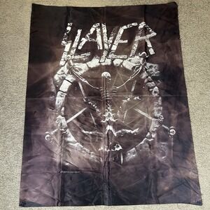 Vintage 1995 Slayer Tapestry Flag Brockum Rare Thrash Divine Intervention Metal